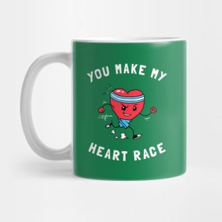 You Make My Heart Race Mug